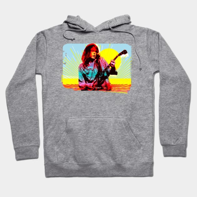 neil young Hoodie by HAPPY TRIP PRESS